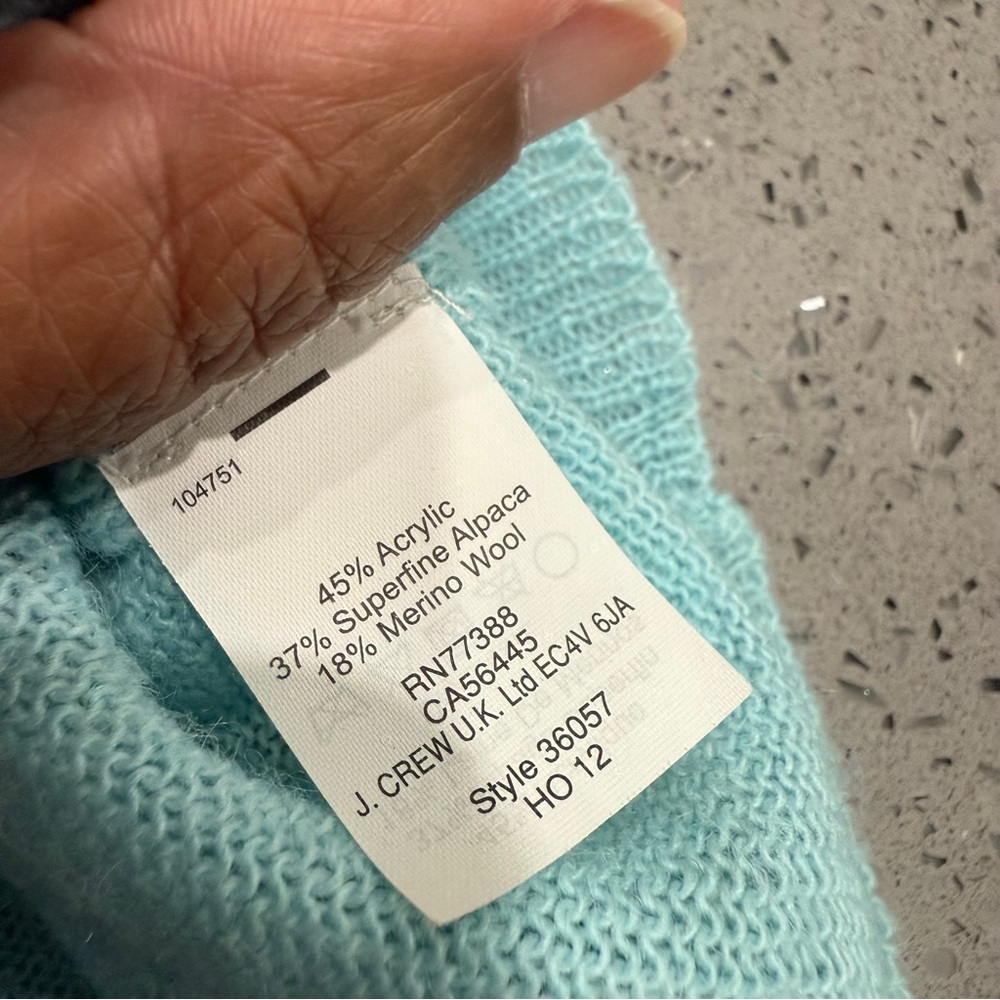 J. Crew Light Blue V-Neck Cardigan - Picture 5 of 7
